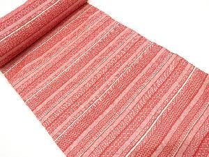 アンティーク　横段に古典柄織り出し　着物洗い張り